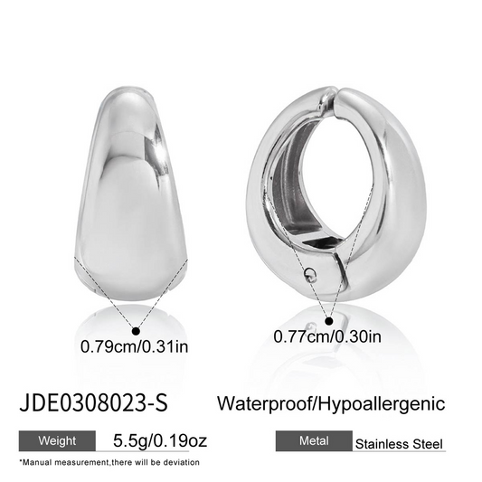 Boucles d’oreilles en acier – E0308023-S