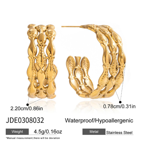 Boucles d’oreilles en acier – E0308032