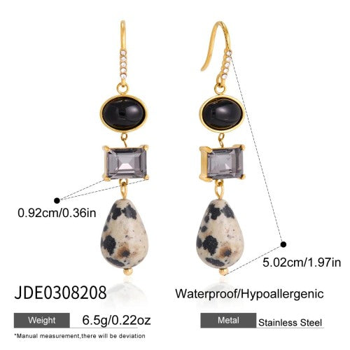 BOUCLES D’OREILLES ACIER REF E0308208
