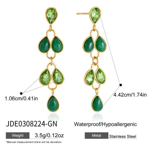 BOUCLES D’OREILLES ACIER REF E0308224-GN