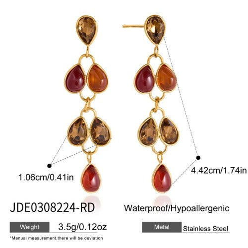 BOUCLES D’OREILLES ACIER REF E0308224-RD