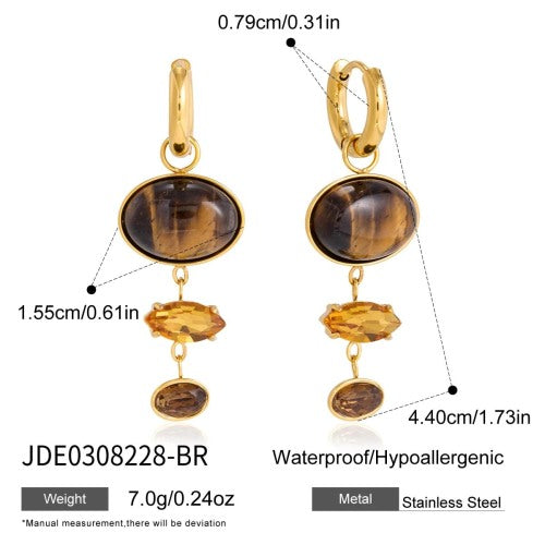 BOUCLES D’OREILLES ACIER REF E0308228-BR
