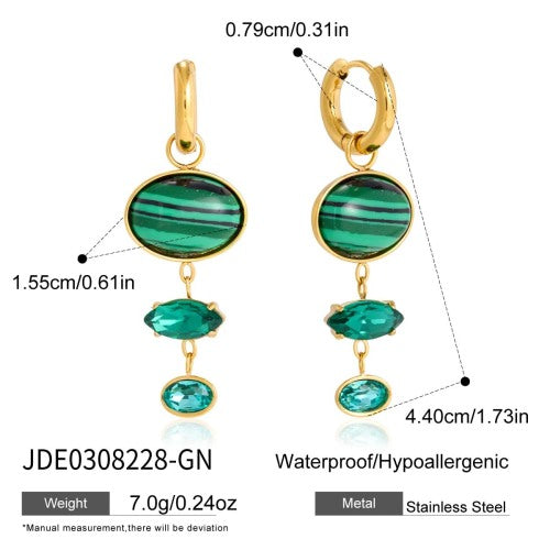BOUCLES D’OREILLES ACIER REF E0308228-GN