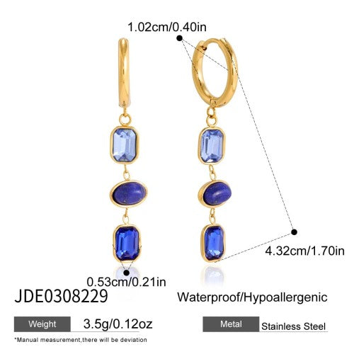 BOUCLES D’OREILLES ACIER REF E0308229