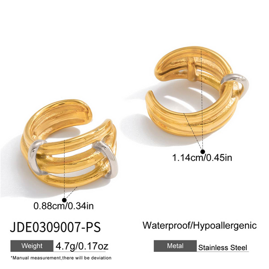 Boucles d’oreilles en acier – E0309007-PS