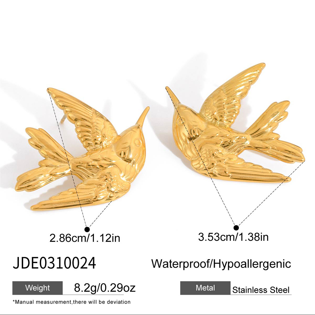 Boucles d’oreilles en acier – E0310024