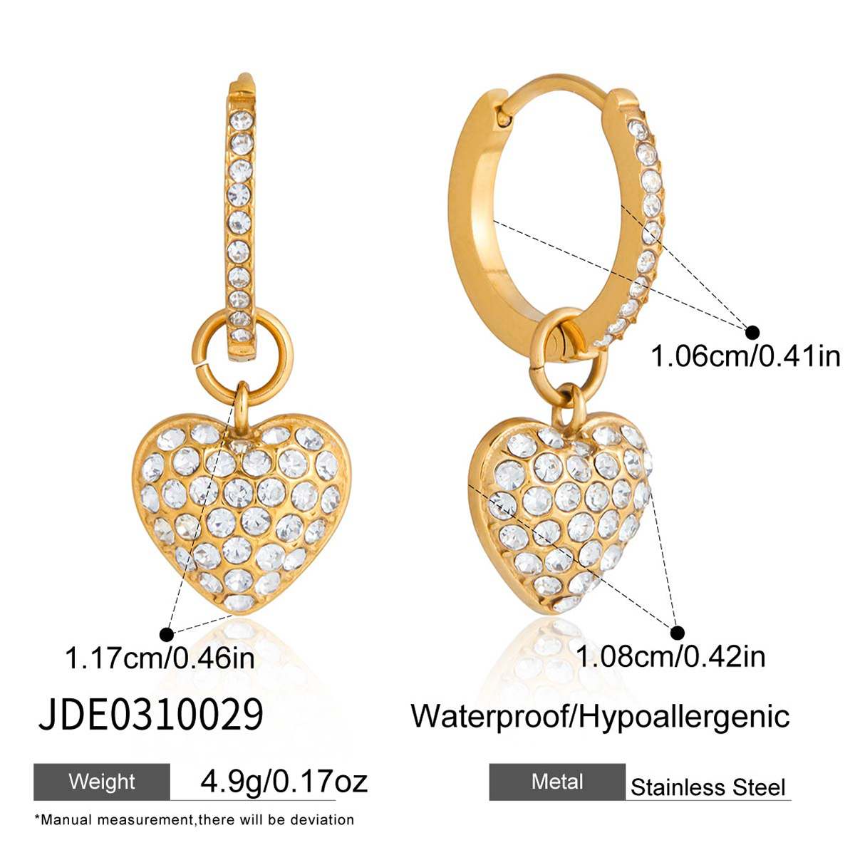 Boucles d’oreilles en acier – E0310029