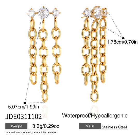 Boucles d’oreilles en acier – E0311102