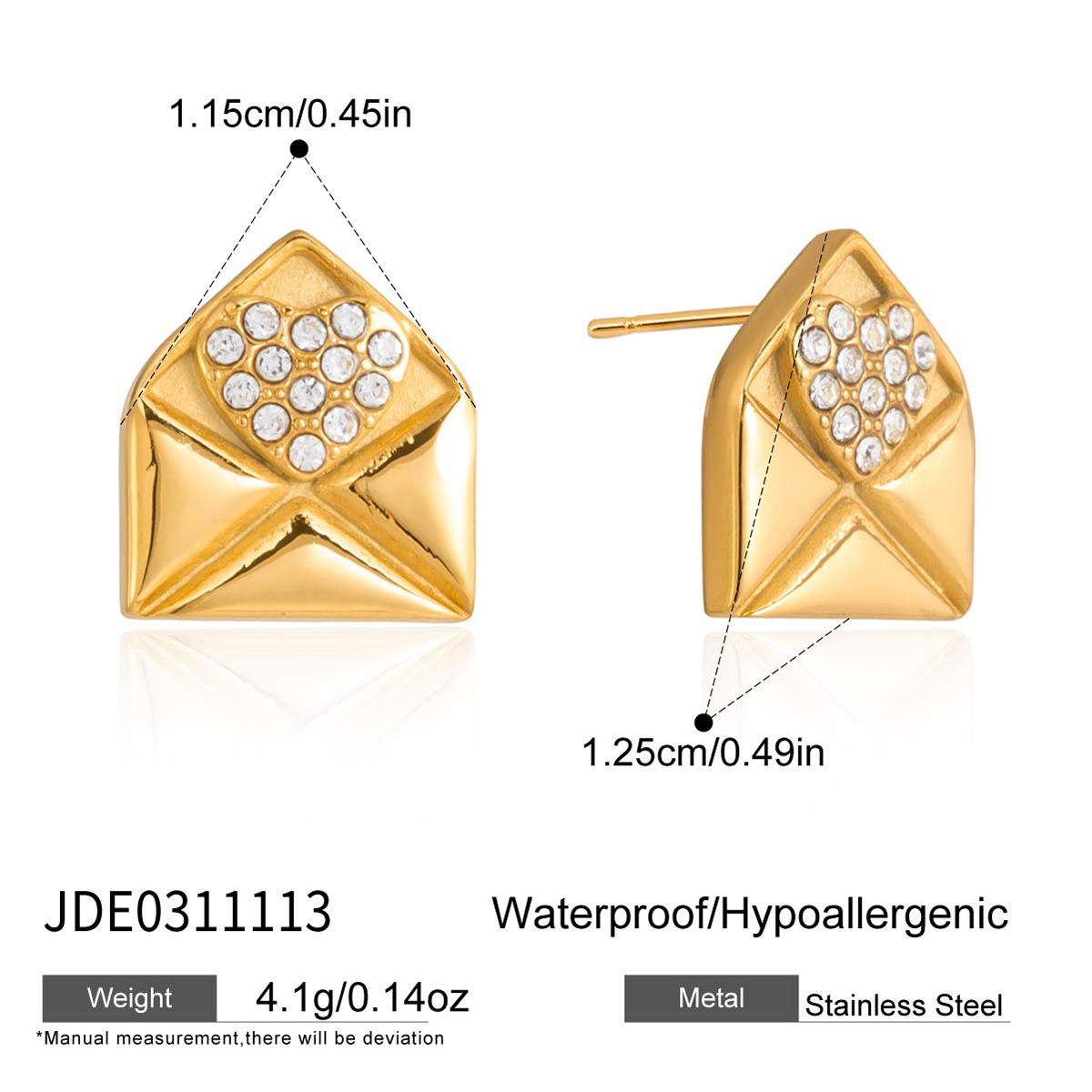 Boucles d’oreilles en acier – E0311113