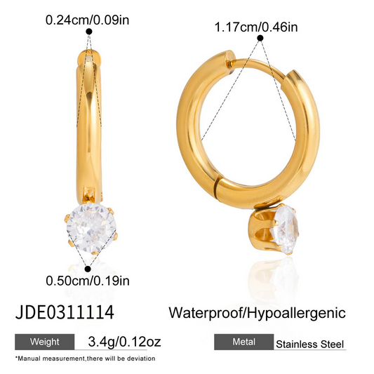 Boucles d’oreilles en acier – E0311114