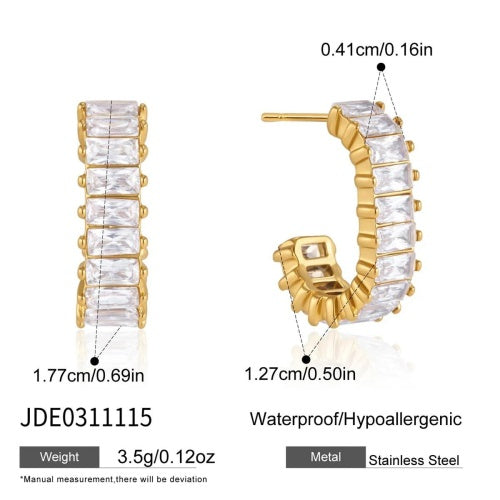 Boucles d’oreilles en acier – E0311115