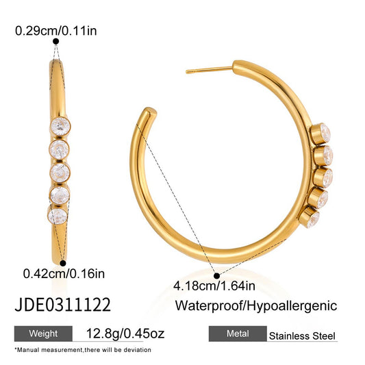 Boucles d’oreilles en acier – E0311122