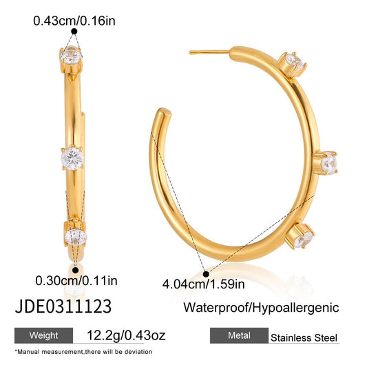 Boucles d’oreilles en acier – E0311123