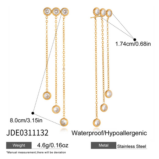 Boucles d’oreilles en acier – E0311132