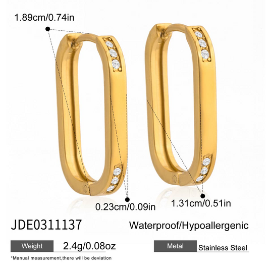 Boucles d’oreilles en acier – E0311137