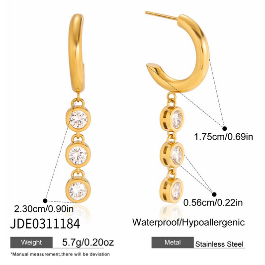 Boucles d’oreilles en acier – E0311184
