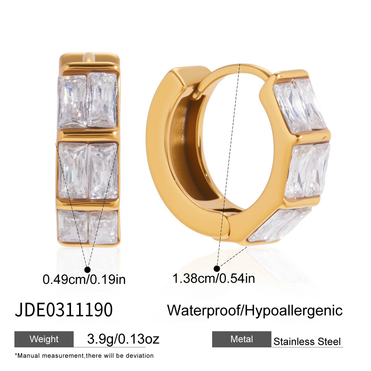 Boucles d’oreilles en acier – E0311190