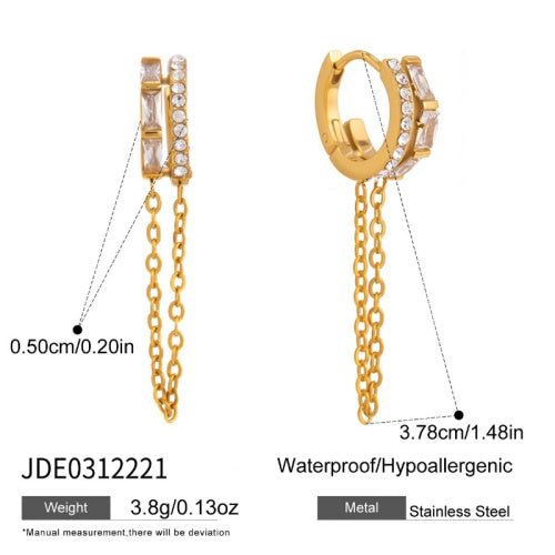 Boucles d’oreilles en acier – E0312221