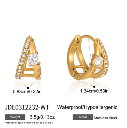 Boucles d’oreilles en acier – E0312232-WT