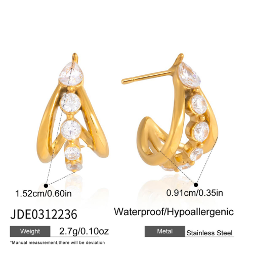 Boucles d’oreilles en acier – E0312236