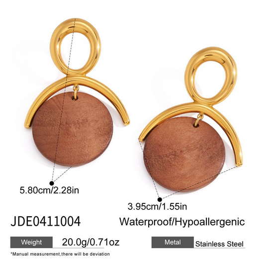 Boucles d’oreilles en acier – E0411004