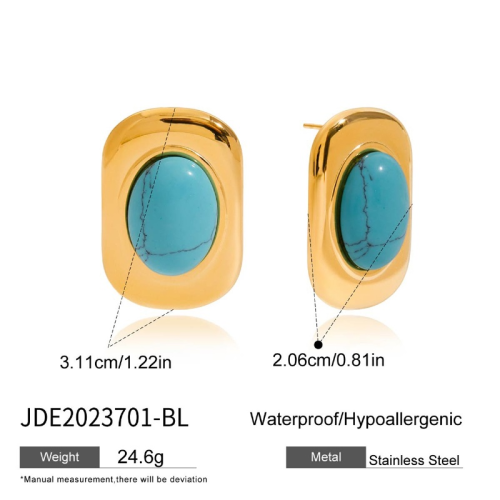 Boucles d’oreilles en acier – E2023701-BL