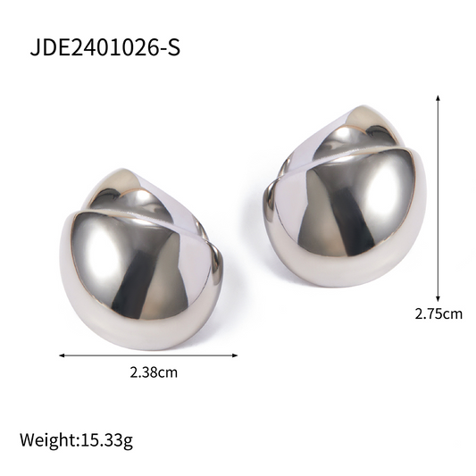 Boucles d’oreilles en acier – E2401026-S