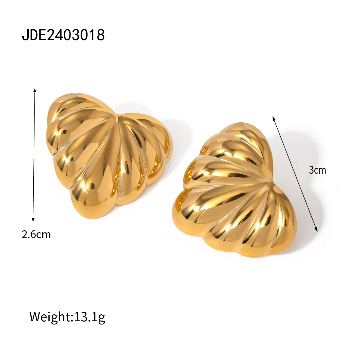 Boucles d’oreilles en acier – E2403018