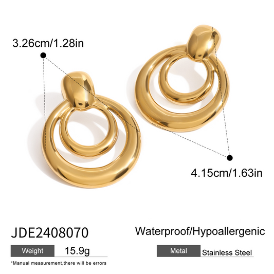Boucles d’oreilles en acier – E2408070