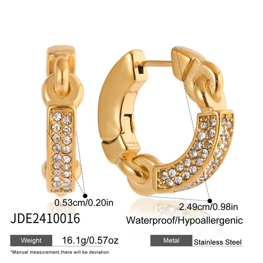 Boucles d’oreilles en acier – E2410016