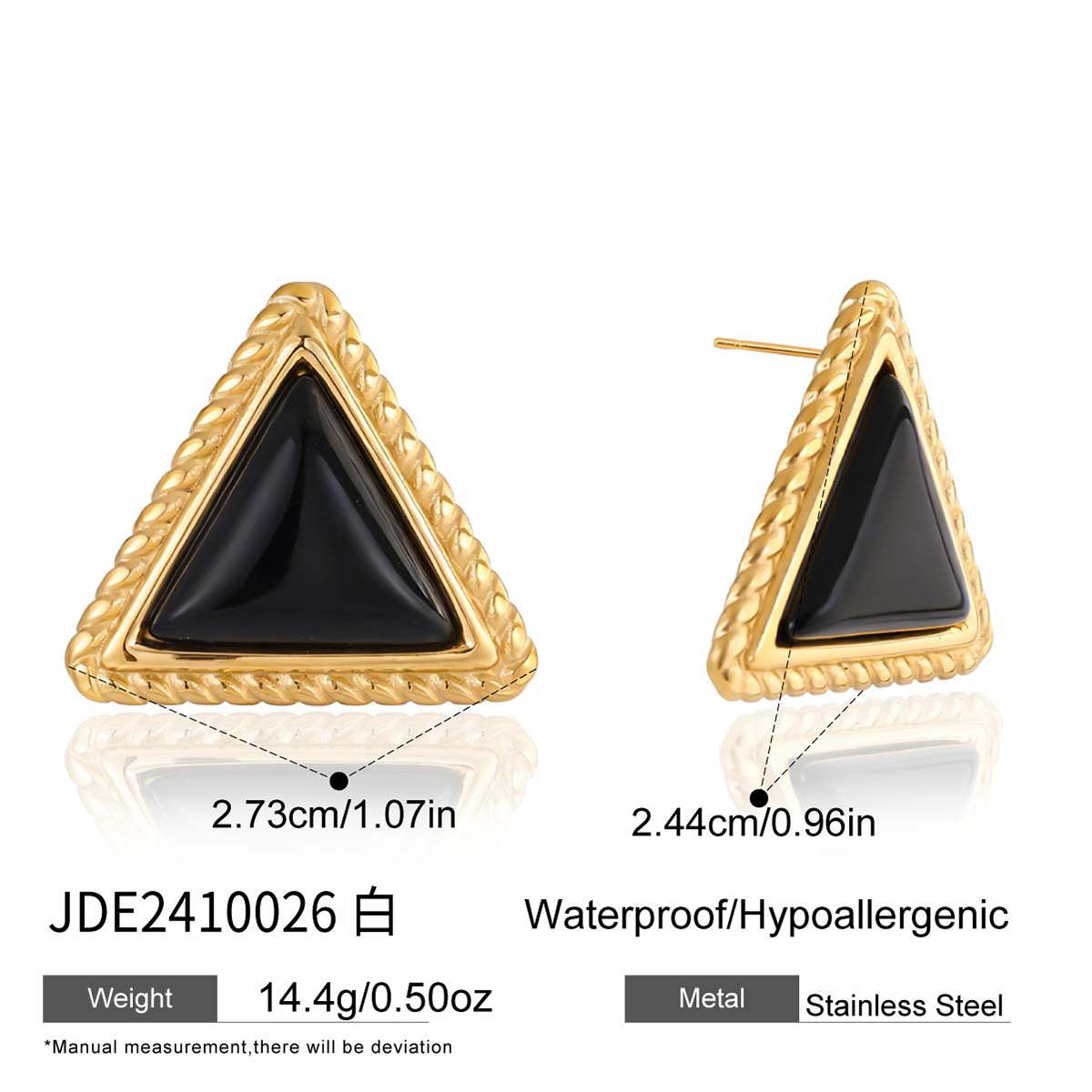 Boucles d’oreilles en acier – E2410026